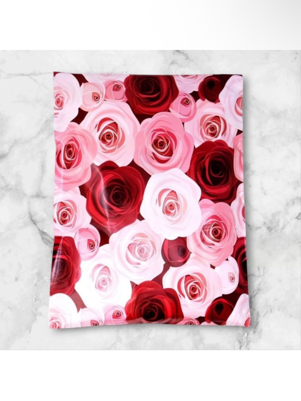 Floral Rose Print Poly Mailers - 15pk
